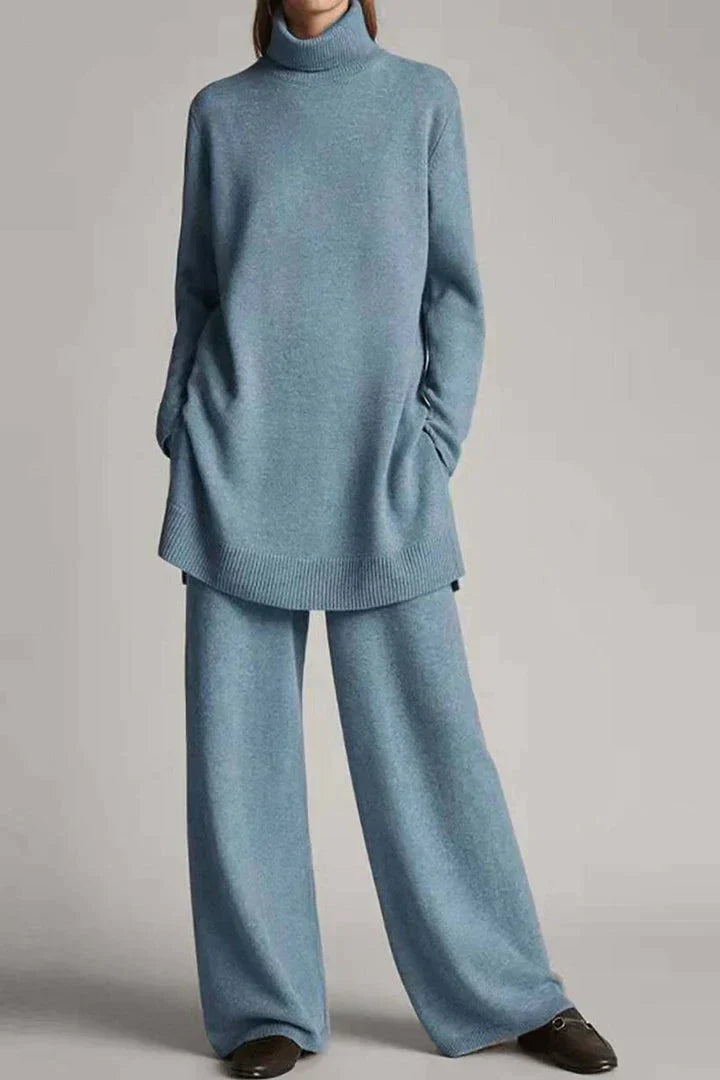 Street Wave Thermal Knit Set For Women Ultra Cozy Warmth Effortless Chic Winter Wear