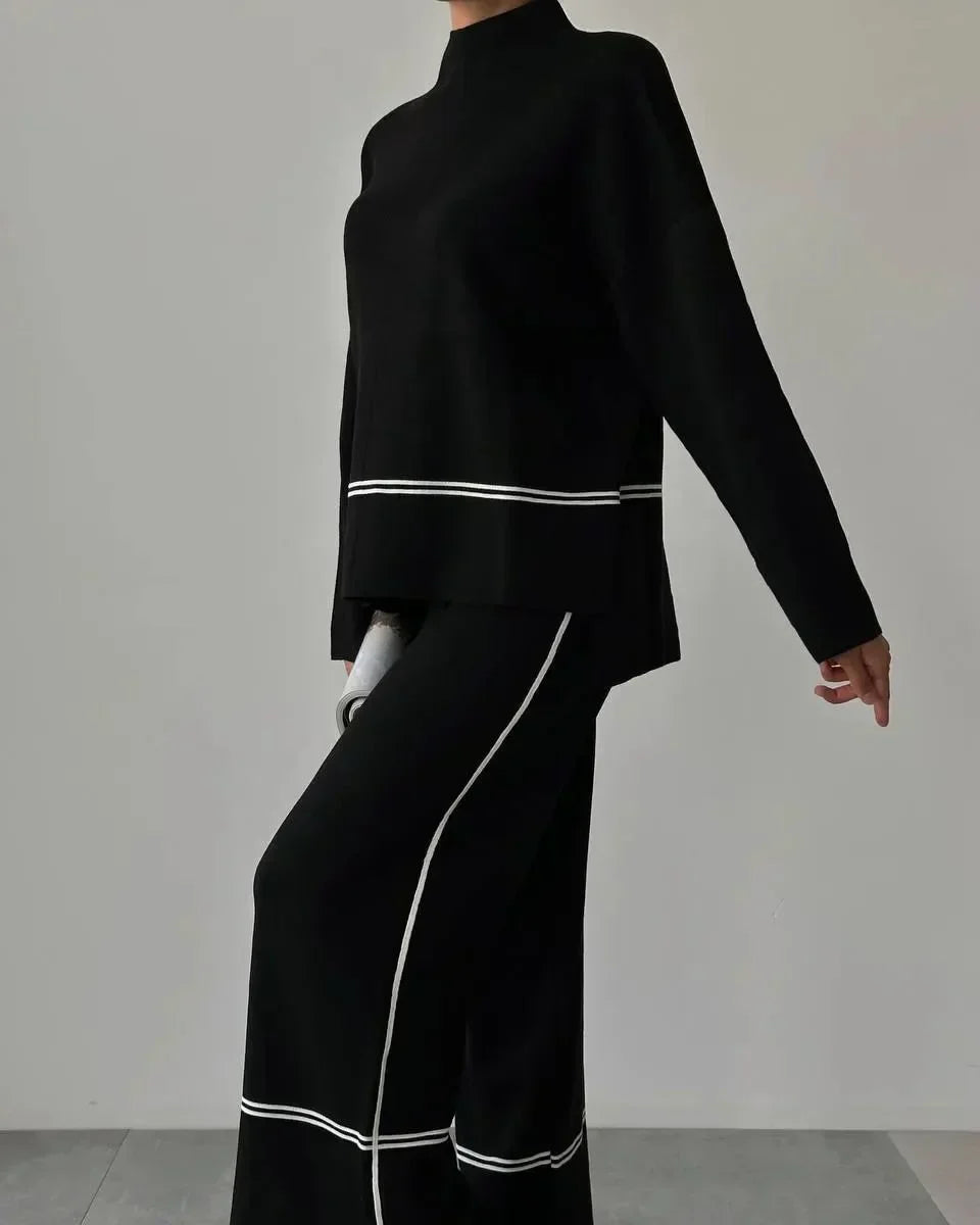 Street Wave Winter Set With Matching Accessories Chic Cozy Ensemble For Fashion Forward Women