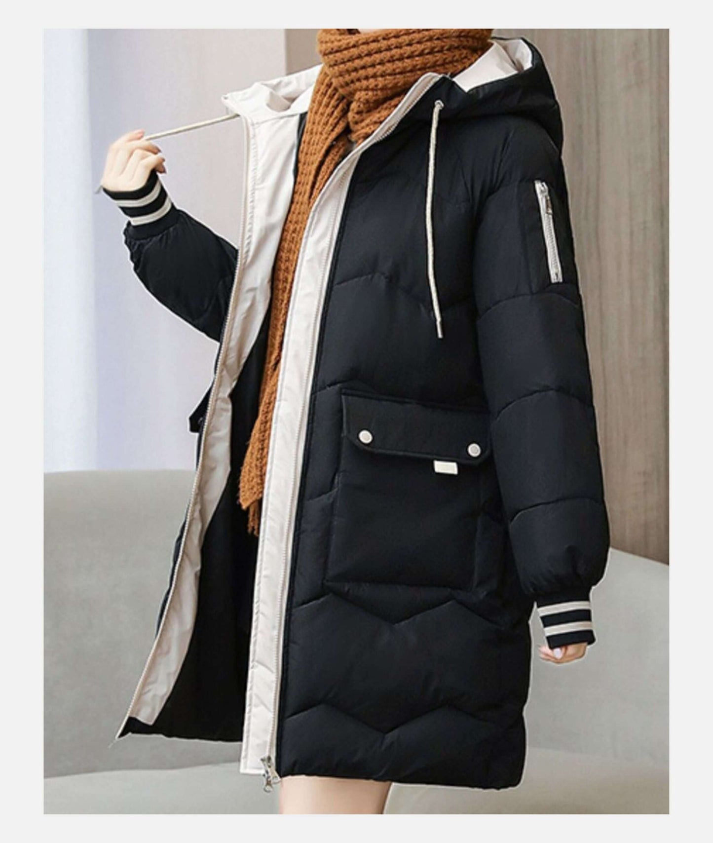 Street-Wave Womens Puffer Coat Warmth And Style Insulated Cozy Winter Coat For Women