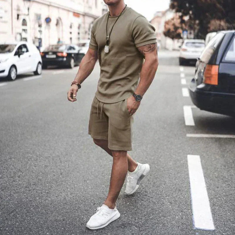 Street Wave Mens Two Piece Suit Set Elegant All Day Comfort For Style Conscious Men