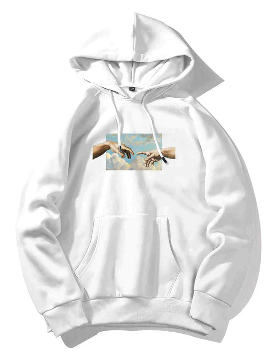 Benjamin Graphic Art Hoodie For Men By Street-Wave Soft Cozy Warm Fleece Everyday Athleisure Sweatshirt