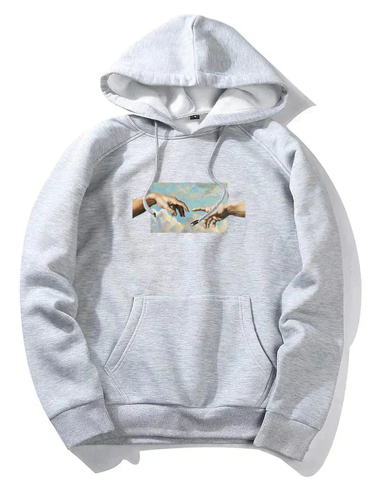 Benjamin Graphic Art Hoodie For Men By Street-Wave Soft Cozy Warm Fleece Everyday Athleisure Sweatshirt