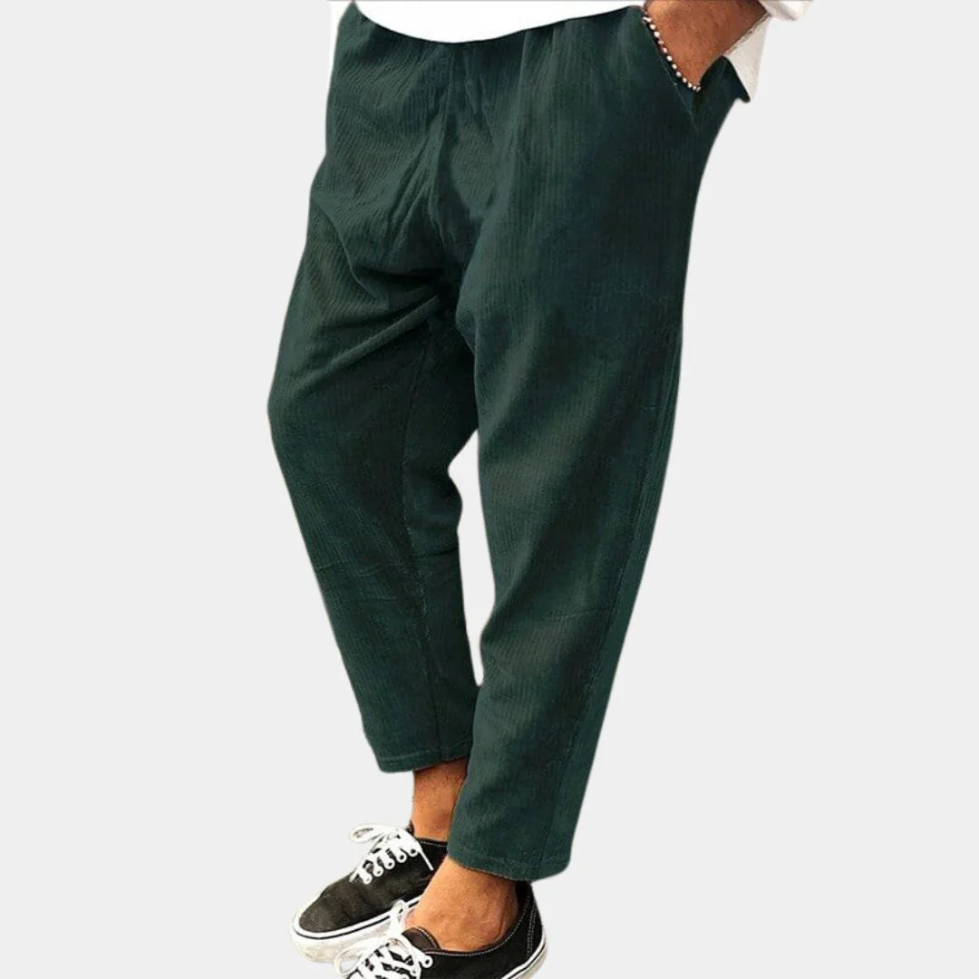 Meinert Men's Summer Cord Pants Breathable Comfort Relaxed Fit For City And Street Style Streetwave