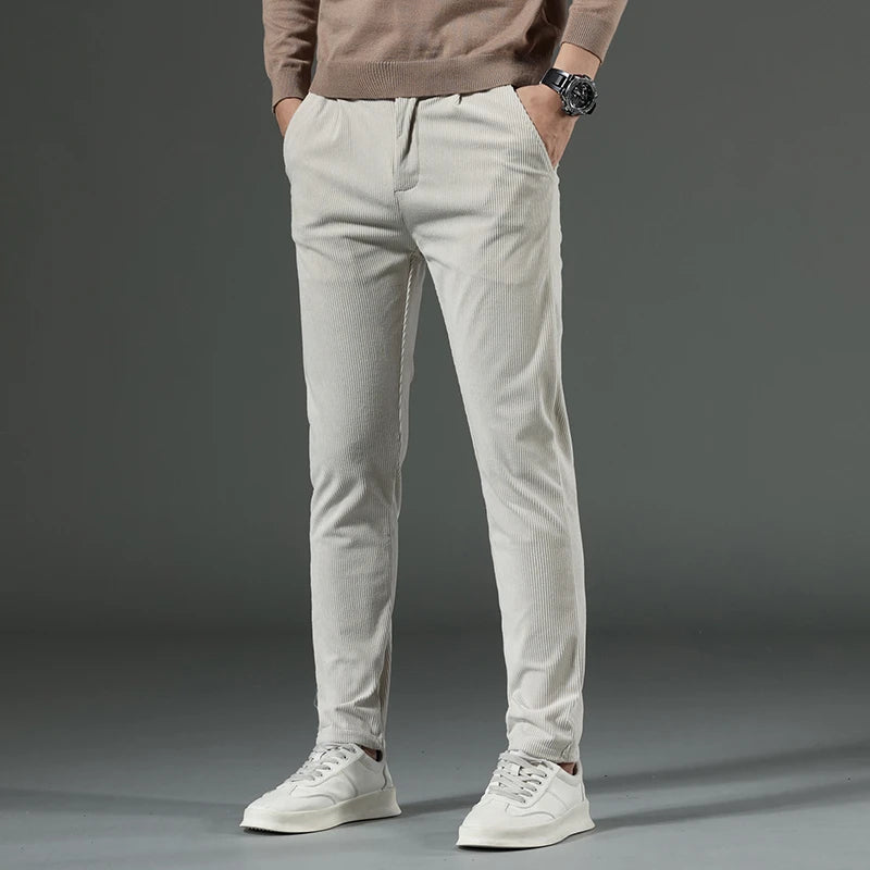 Men's Corduroy Summer Pants Lightweight Soft Fabric For All Day Comfort Streetwave