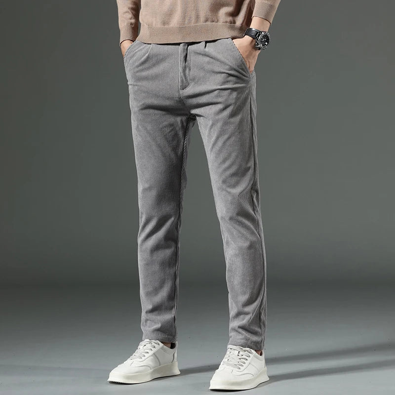 Men's Corduroy Summer Pants Lightweight Soft Fabric For All Day Comfort Streetwave