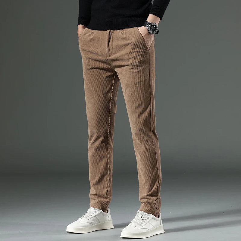 Men's Corduroy Summer Pants Lightweight Soft Fabric For All Day Comfort Streetwave