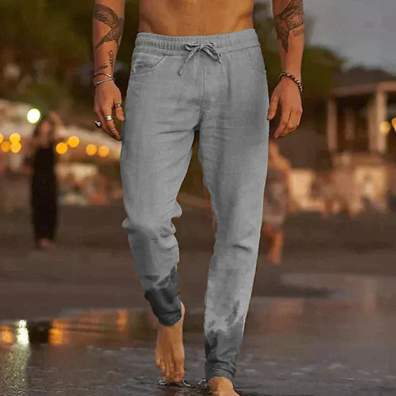 Street Wave Summer Comfort Pants For Men Breathable Lightweight Jersey Trousers With Relaxed Fit