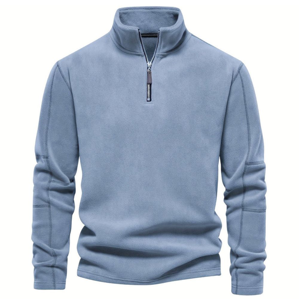 Street-wave Men's Half Zip Pullover Sweater Cozy Warmth Versatile Everyday Comfort