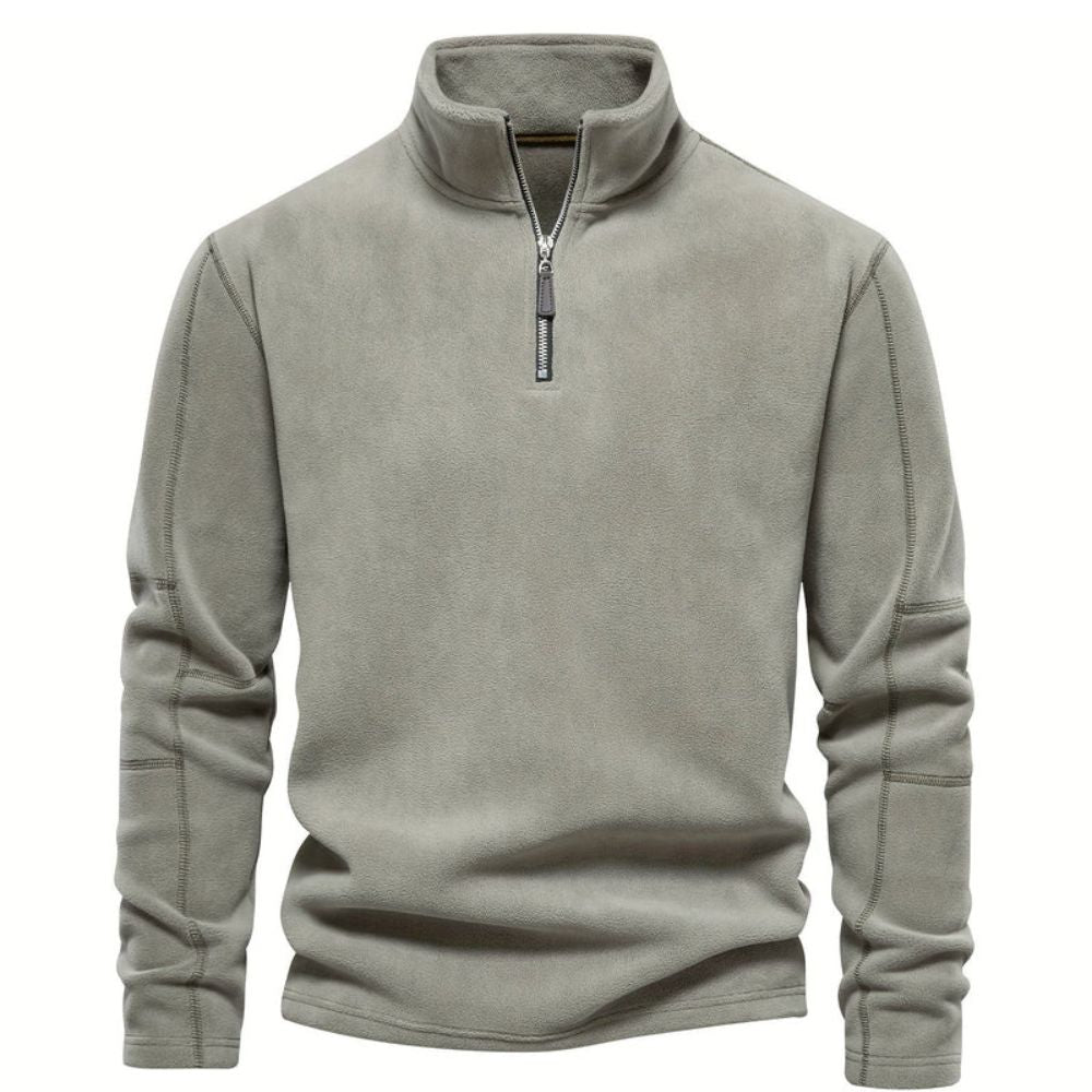 Street-wave Men's Half Zip Pullover Sweater Cozy Warmth Versatile Everyday Comfort