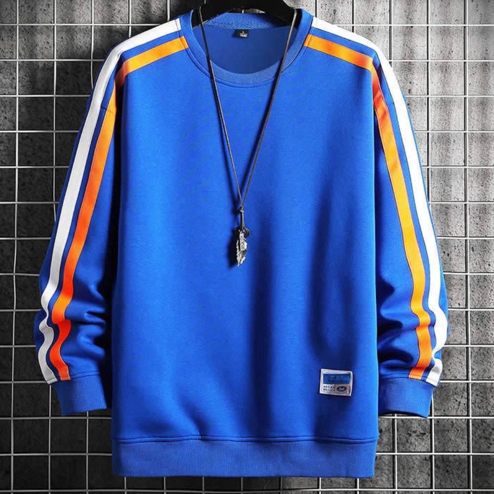 Street-Wave Relaxed Pullover For Men Soft Breathable Warmth Casual Everyday Wear