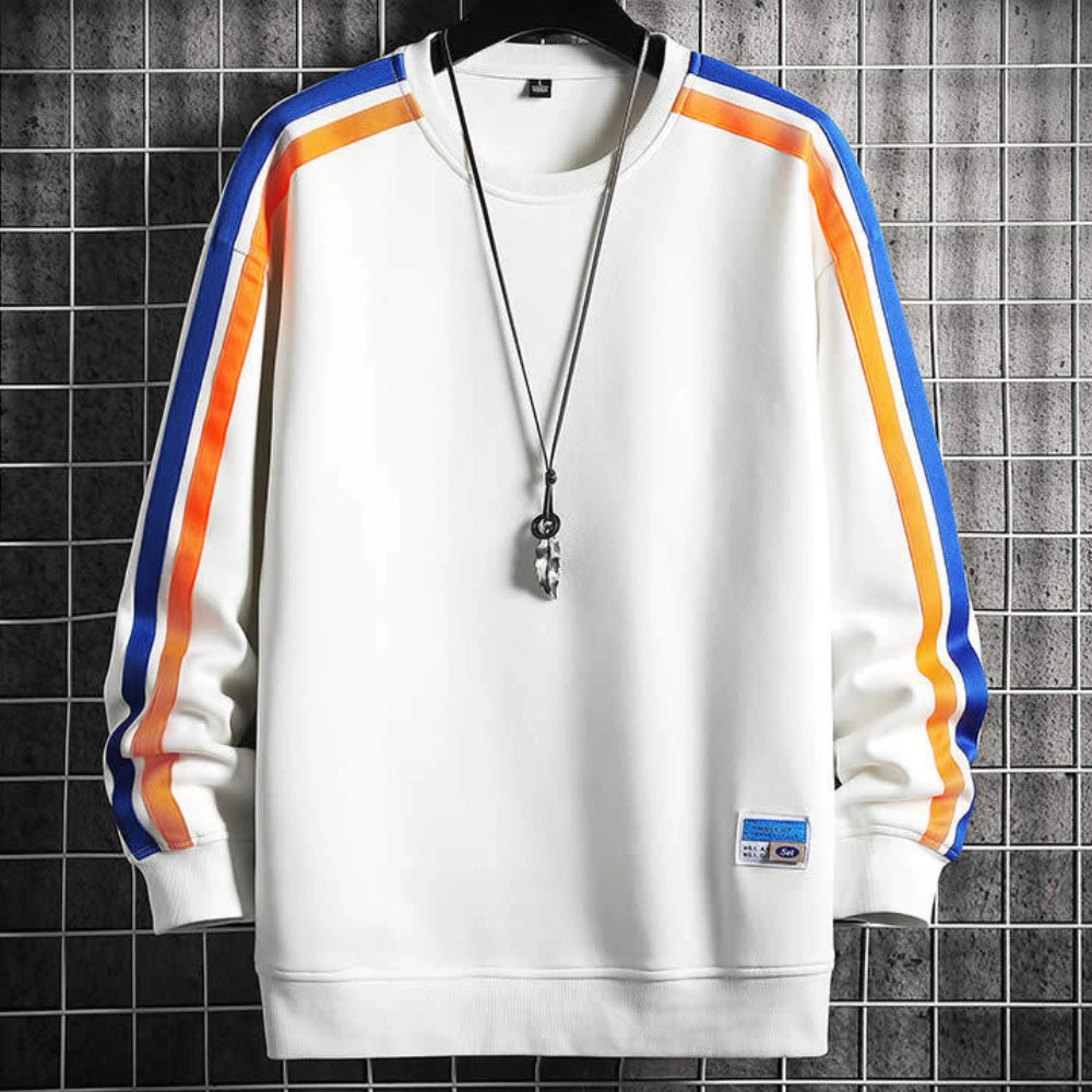 Street-Wave Relaxed Pullover For Men Soft Breathable Warmth Casual Everyday Wear