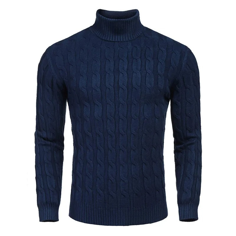 Streetwave Mens Roll Neck Sweater Cozy Comfort Knit For Cold Days Premium Classic Style