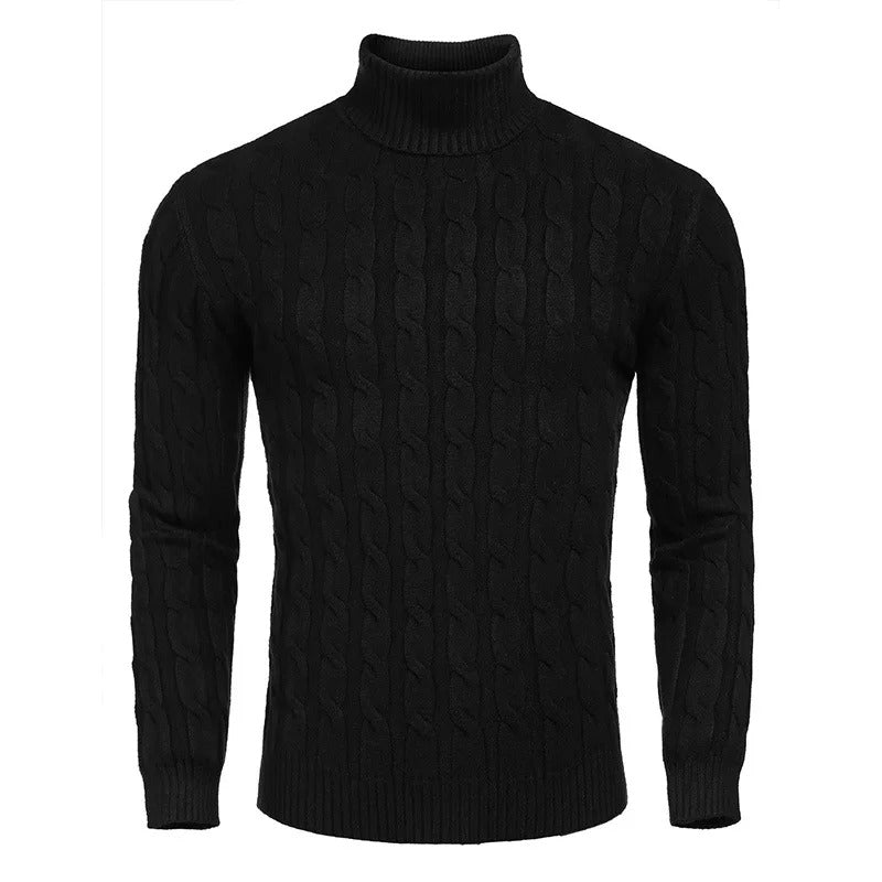 Streetwave Mens Roll Neck Sweater Cozy Comfort Knit For Cold Days Premium Classic Style