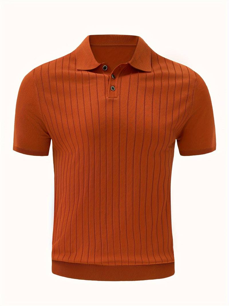 Street Wave Mens Ribbed Polo Shirt Hauke For All Day Comfort And Breathability For Men