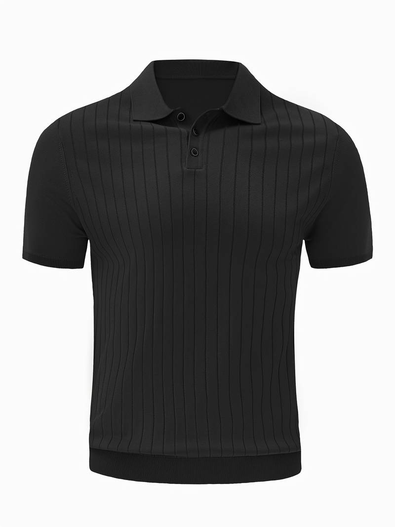 Street Wave Mens Ribbed Polo Shirt Hauke For All Day Comfort And Breathability For Men