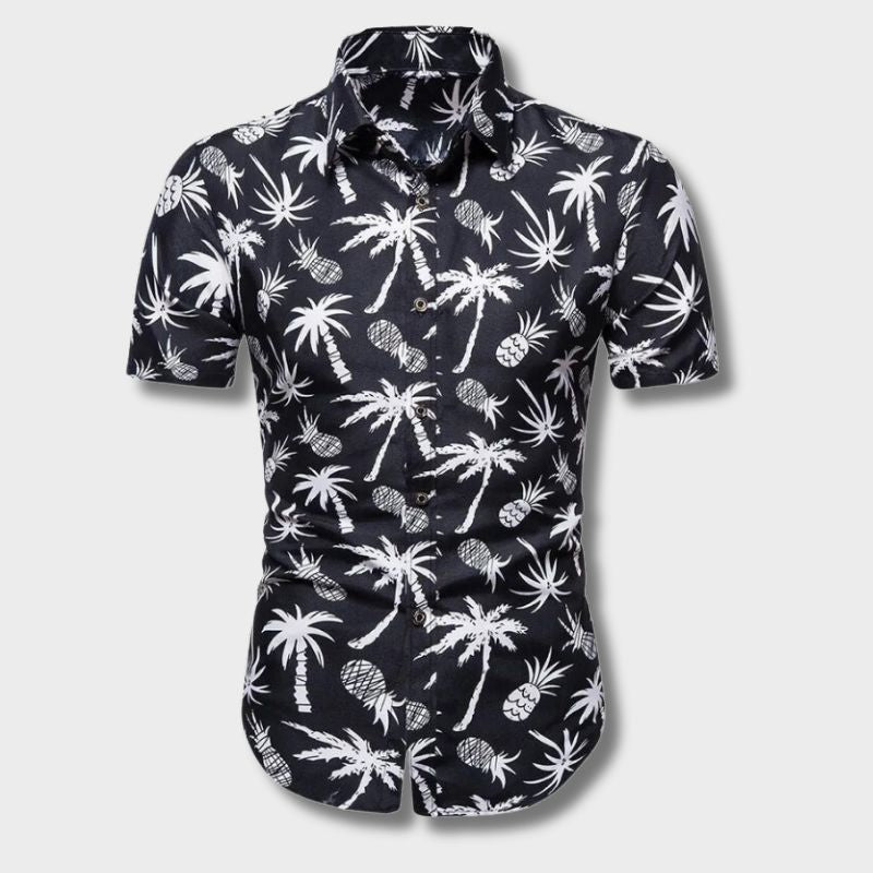 Hawaiian Shirt For Men Vicente Street Wave Breathable Tropical Palm Print Ultimate For Beach Days