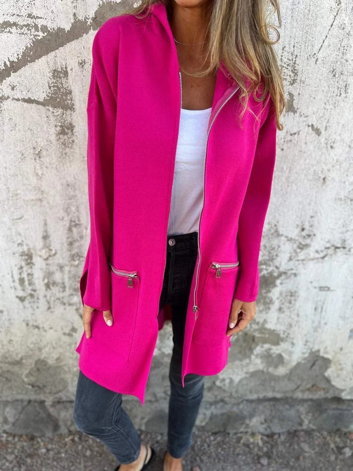 Streetwave Lara Warm Red Jacket For Women Cozy Insulation And Elegant Feminine Style