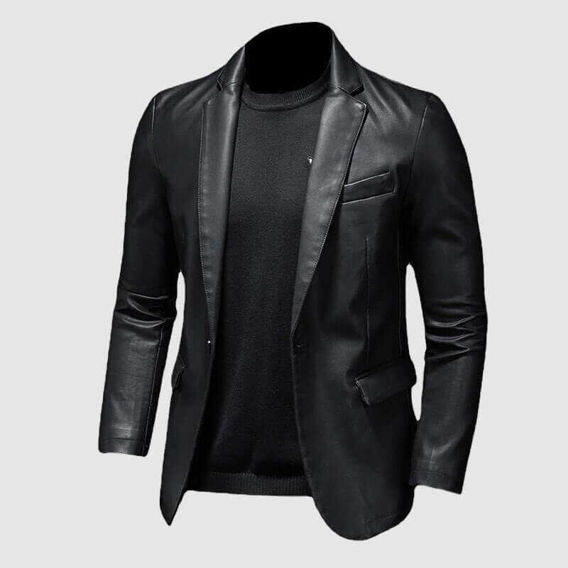 Street-wave Raw Leather Jacket for Men Timeless Style That Develops Distinct Patina Over Time