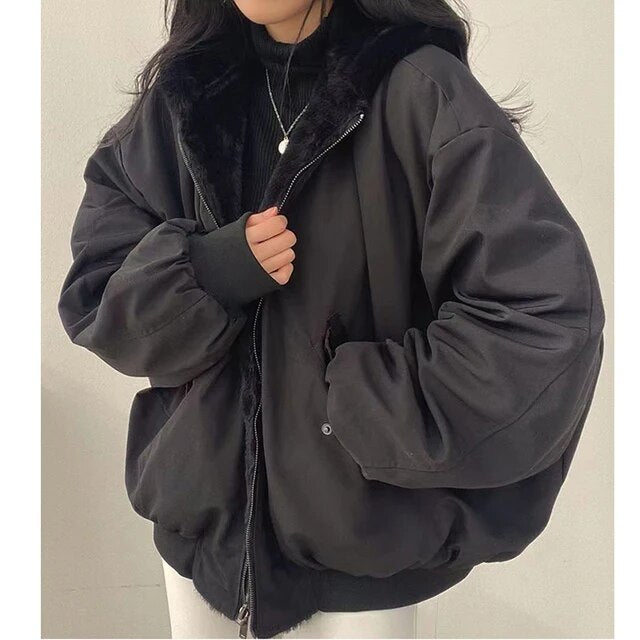 Street-Wave Plus Size Oversized Puffer Winter Coat For Women Luxurious Warmth And Cozy Fit