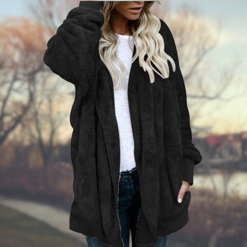 Street-wave Winter Coat for Women Cozy Plush Warmth and Effortless Style Perfect for Cold Weather