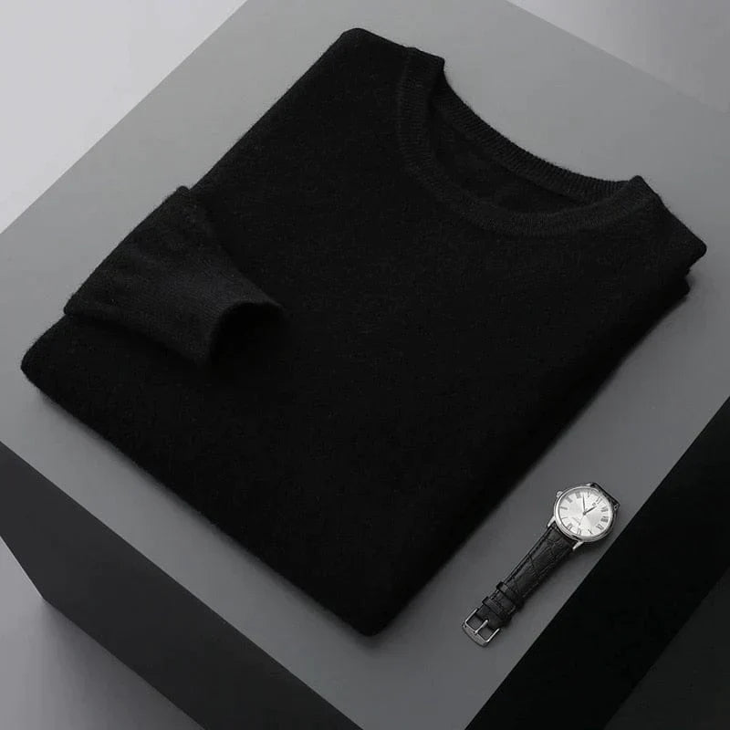 Street-Wave Men Knit Sweater Crewneck For Everyday Comfort And Layering
