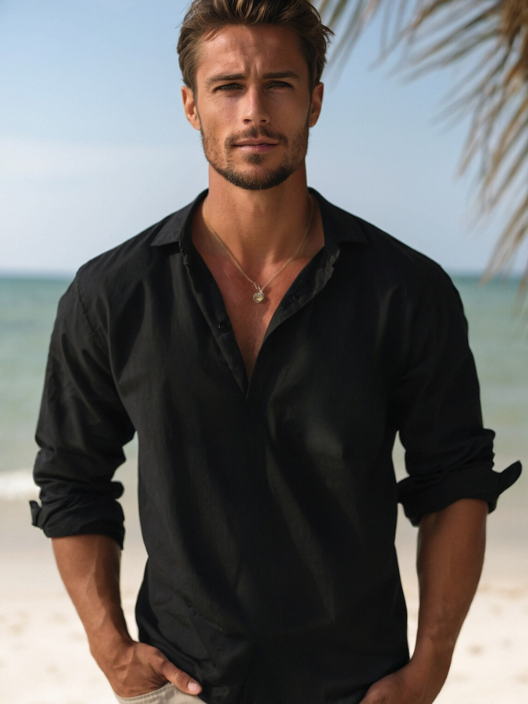 Aldwin Linen Shirt For Men Breathable Lightweight Comfort Timeless Style For Summer And Office
