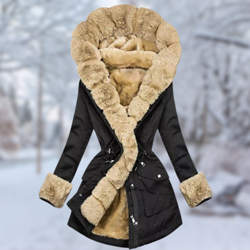 Street-Wave Fur-Lined Winter Coat For Women, Luxurious Soft Warmth And Elegant Silhouette, Premium Outerwear