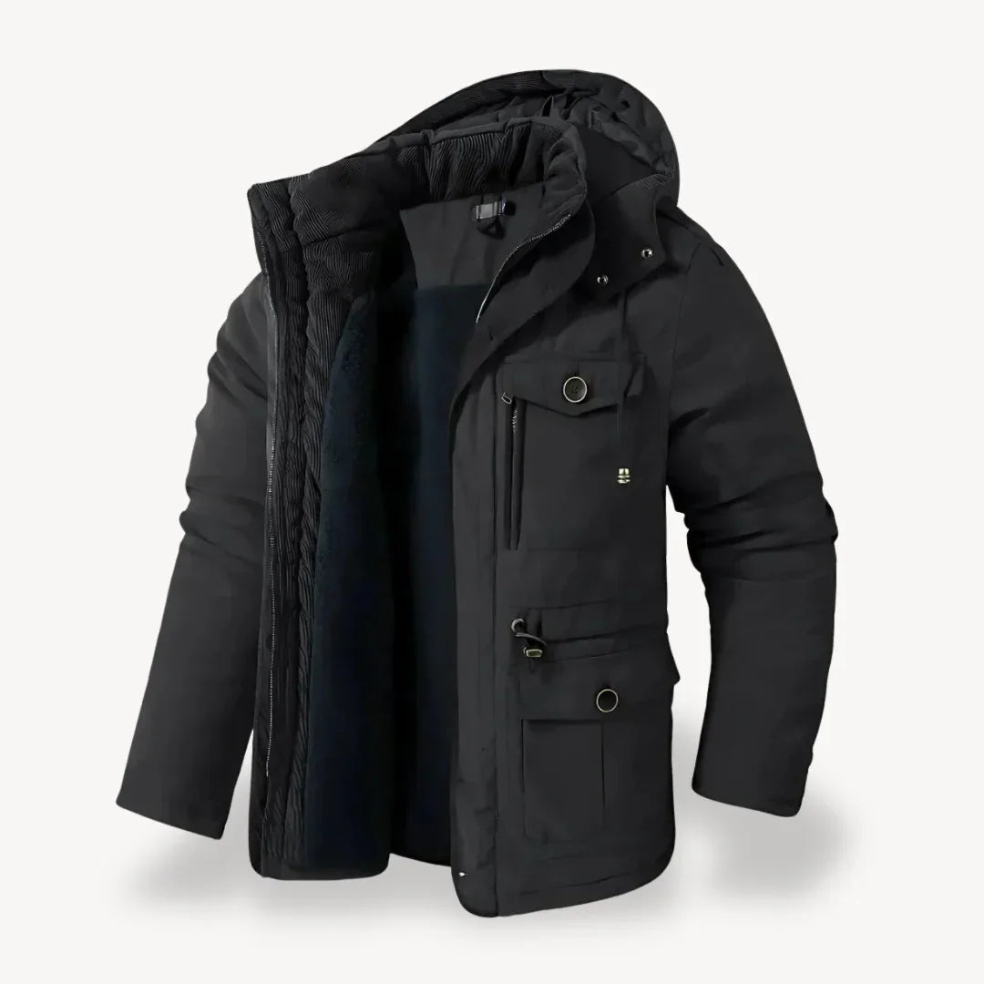 Street-Wave Anthony Mens Heavy-Duty Winter Jacket With Hood All Weather