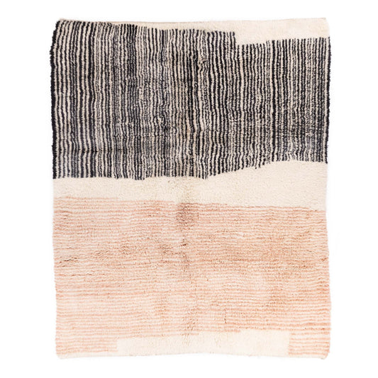 Blush Divide - Luxury Shag Moroccan Rug - Street-Wave