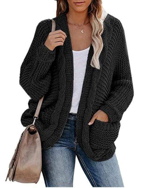 Streetwave Boho Knit Cardigan With Pockets Loose Fit Lightweight Cozy For Boho Fashion Lovers Women