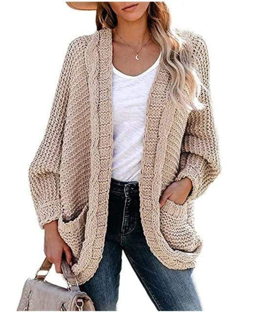 Streetwave Boho Knit Cardigan With Pockets Loose Fit Lightweight Cozy For Boho Fashion Lovers Women