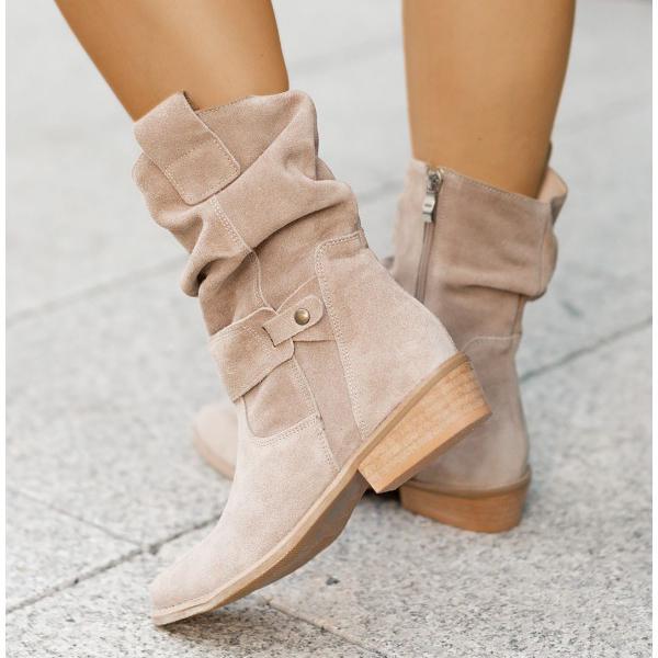 Elegant Ankle Boots with Zipper Closure