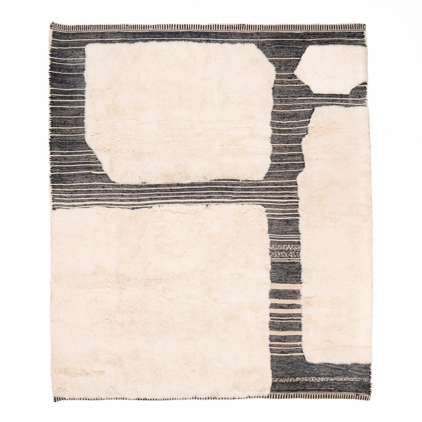 Glitch - Luxury Shag Moroccan Rug - Street-Wave
