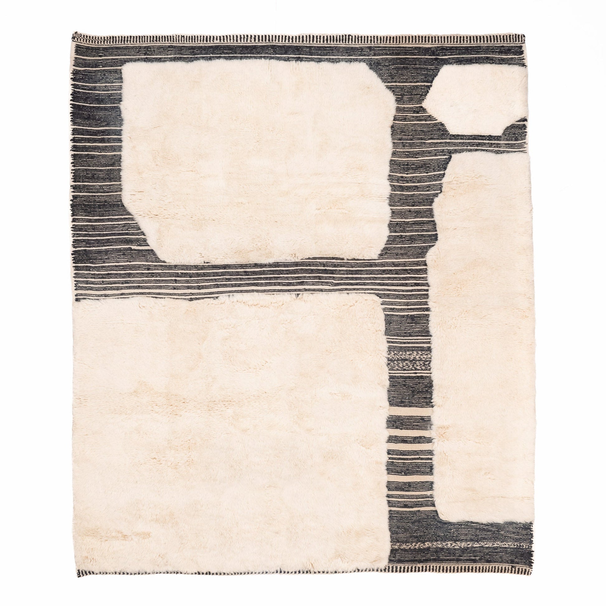 Glitch - Luxury Shag Moroccan Rug - Street-Wave