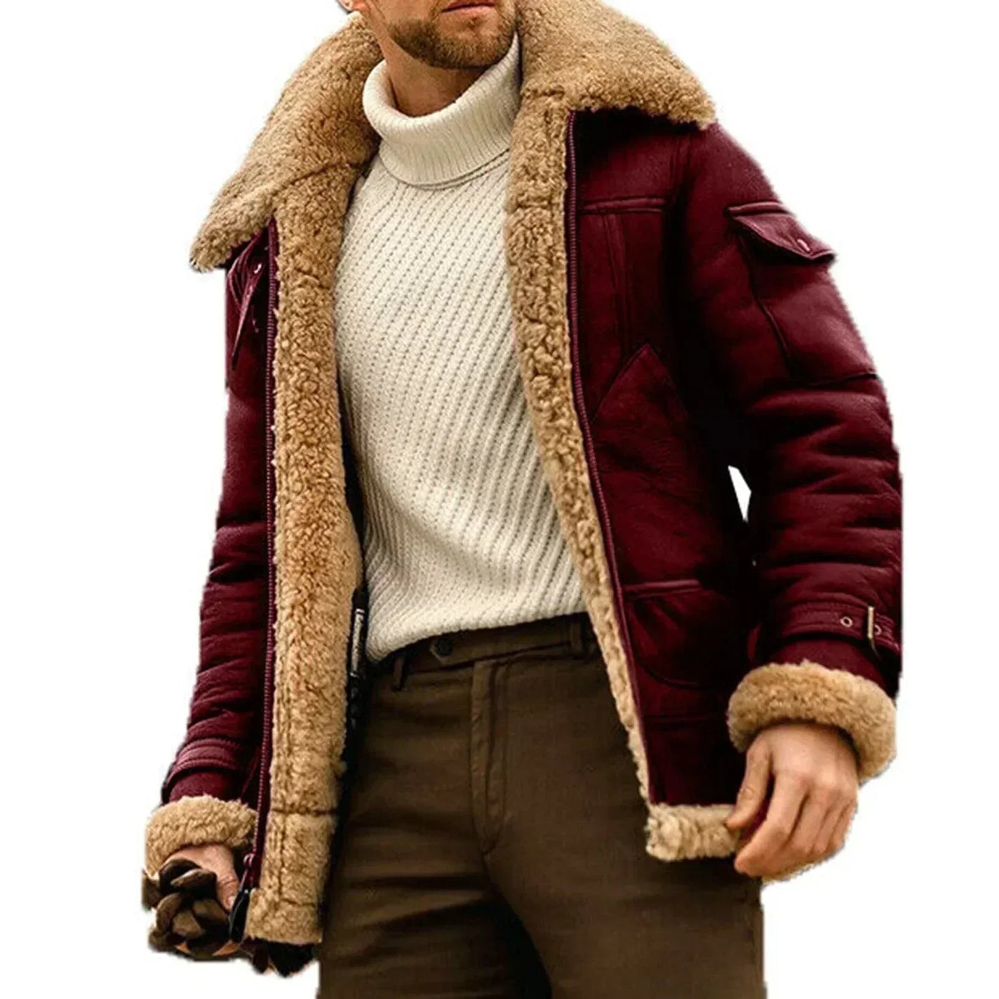 Street-Wave Winter Coat For Women Stylish Cozy Durable Warmth With Plush Shearling Lining