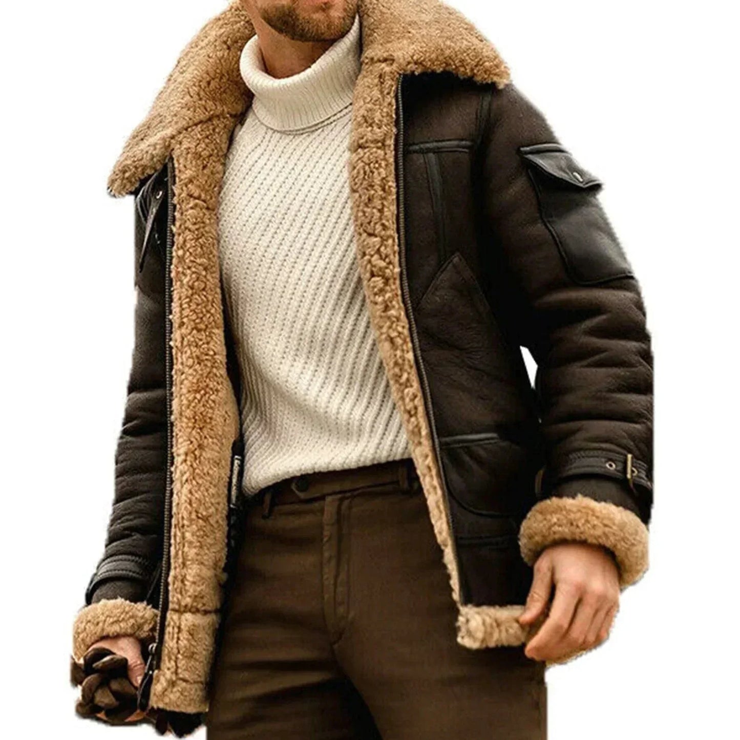 Street-Wave Winter Coat For Women Stylish Cozy Durable Warmth With Plush Shearling Lining