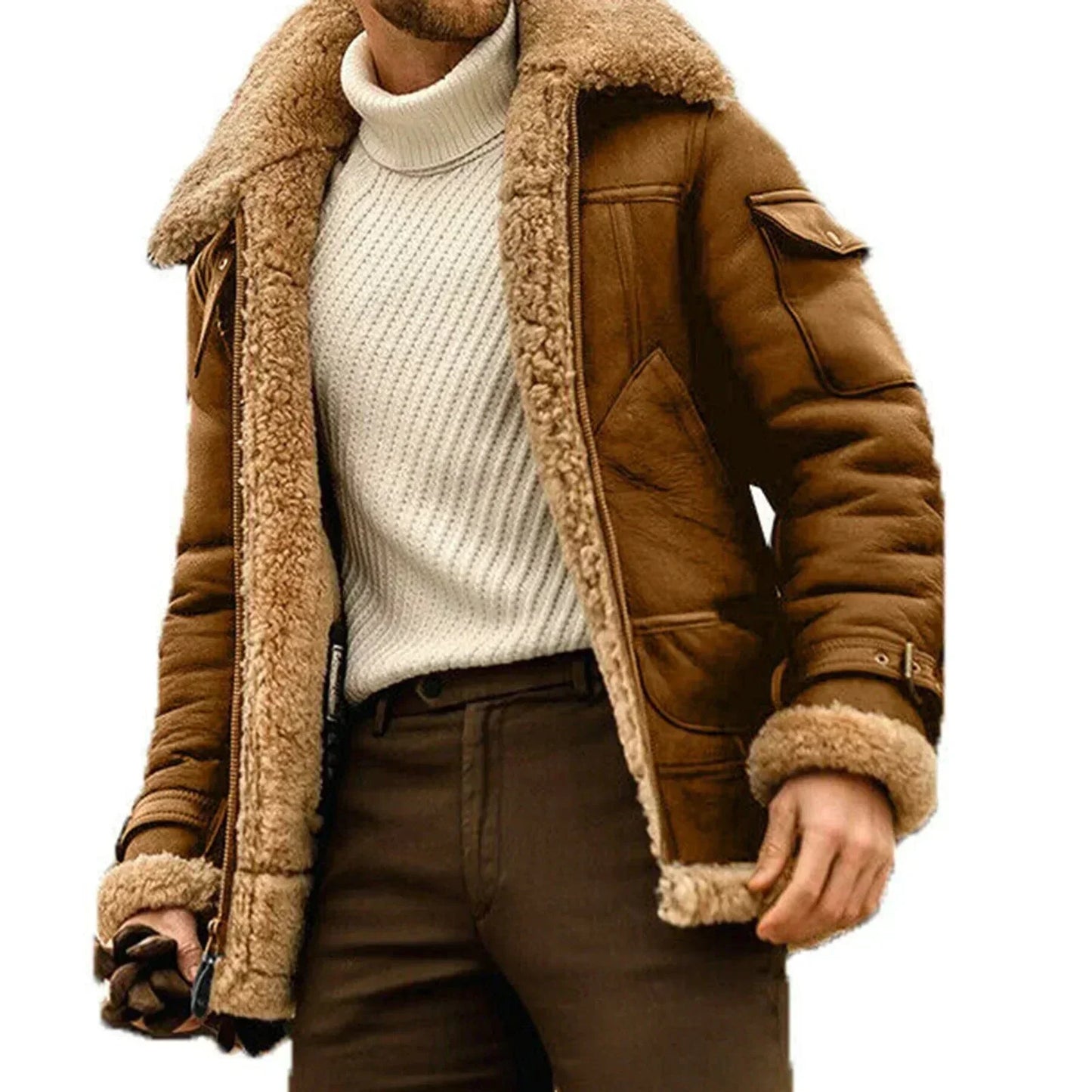 Street-Wave Winter Coat For Women Stylish Cozy Durable Warmth With Plush Shearling Lining