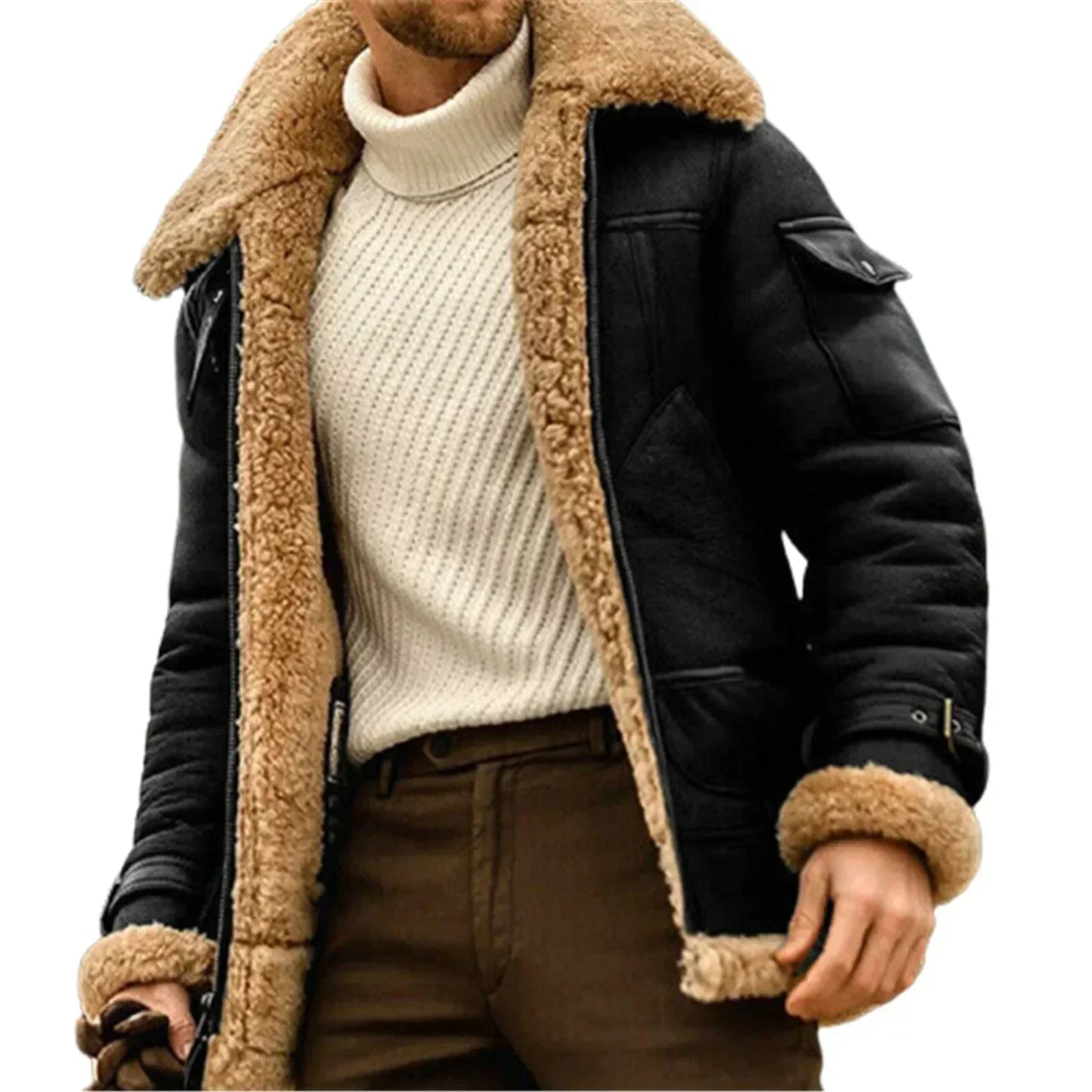Street-Wave Winter Coat For Women Stylish Cozy Durable Warmth With Plush Shearling Lining