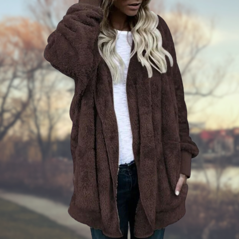 Street-wave Winter Coat for Women Cozy Plush Warmth and Effortless Style Perfect for Cold Weather