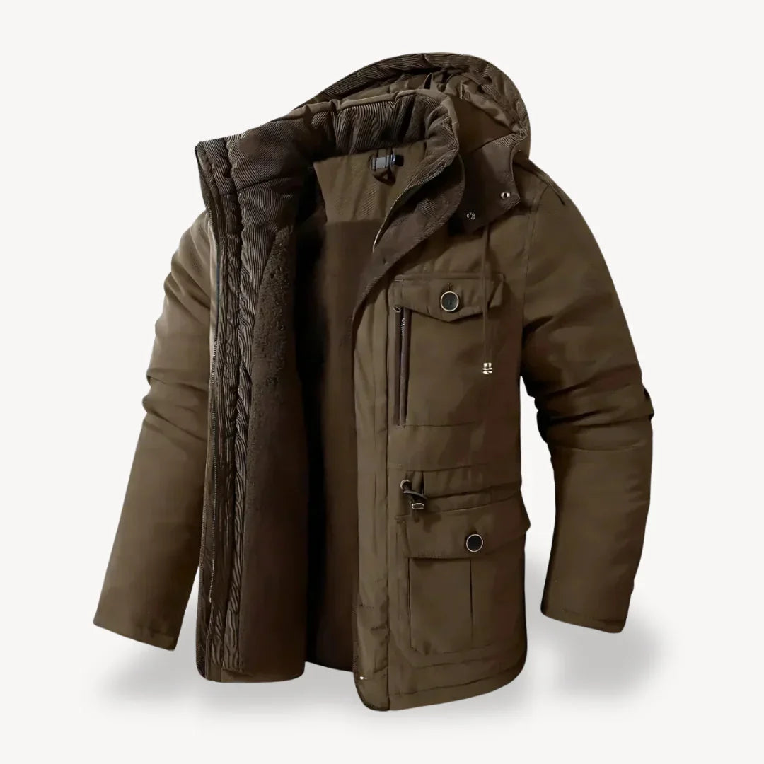 Street-Wave Anthony Mens Heavy-Duty Winter Jacket With Hood All Weather