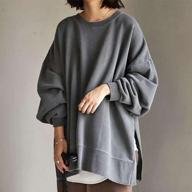 Street-Wave Kalilah Oversized Sweater for Women Cozy Relaxed Fit Knit with Feminine Flair