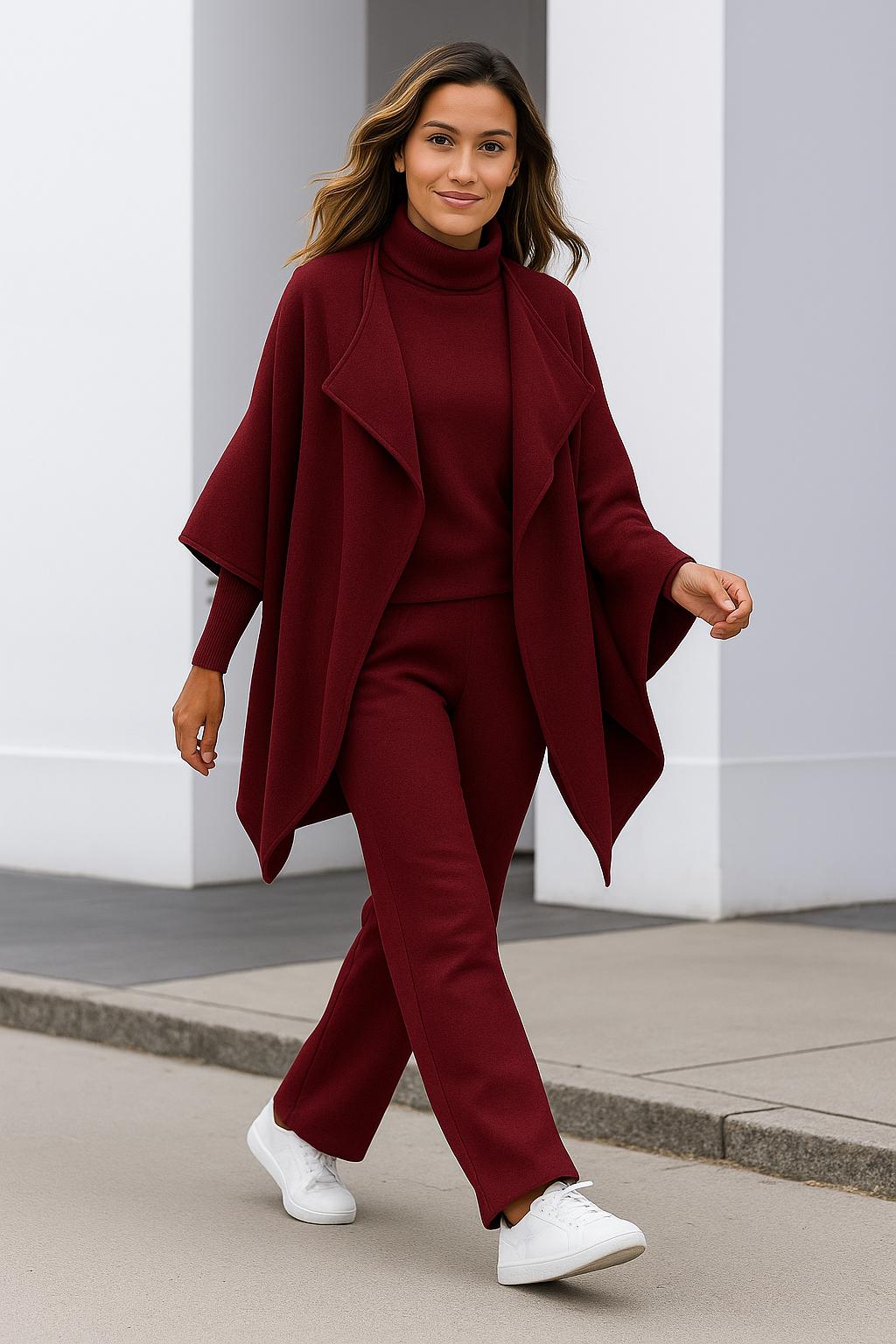 Street-Wave Knit Set Cardigan Top And Pants For Women Effortless Comfort And Versatile All Day Style