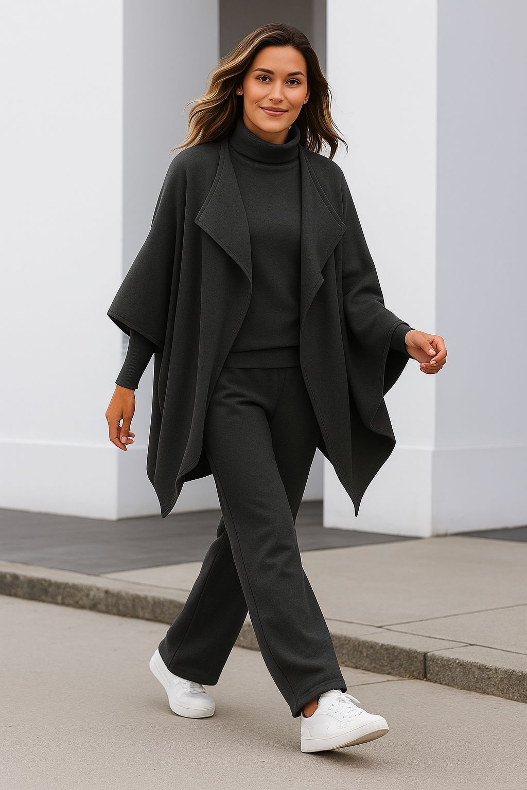 Street-Wave Knit Set Cardigan Top And Pants For Women Effortless Comfort And Versatile All Day Style