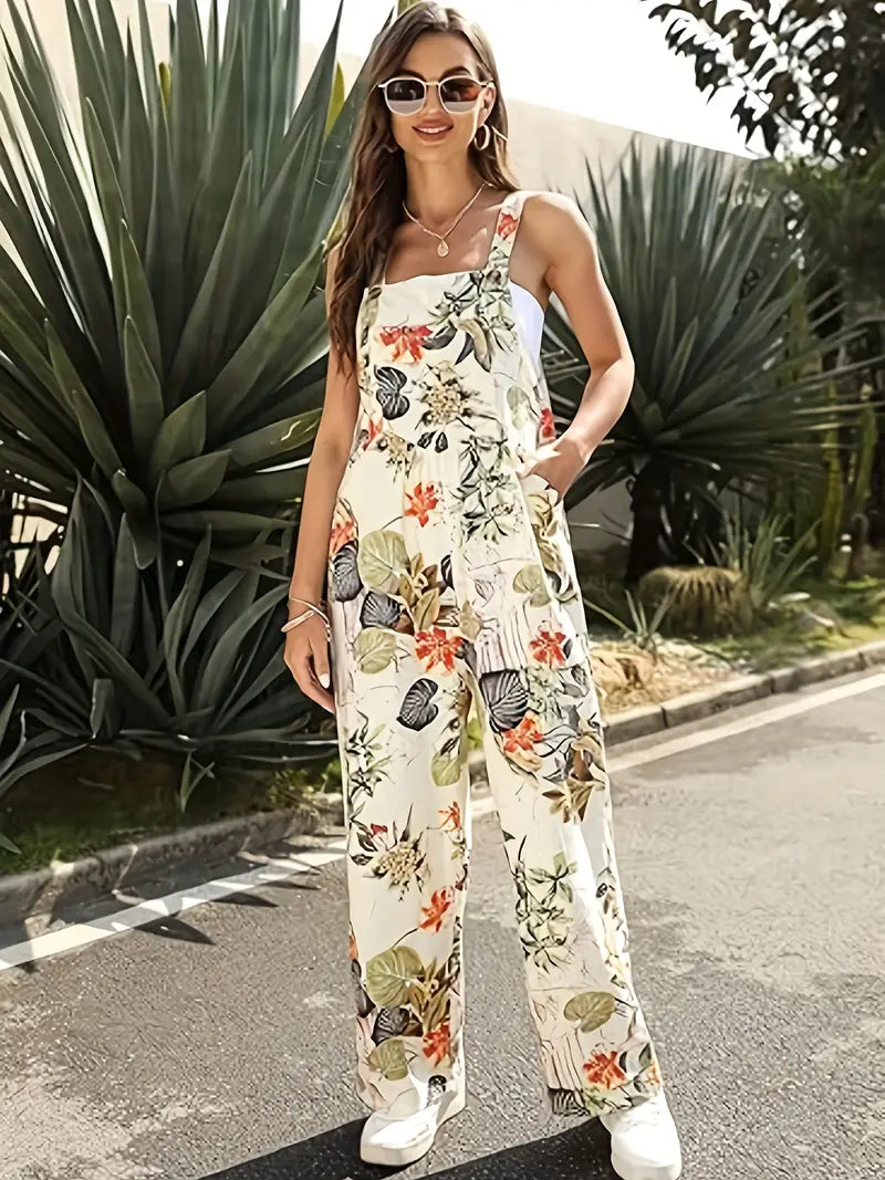 Streetwave Floral Print Jumpsuit Eliza For Women Soft Comfortable All Day Versatile Wear