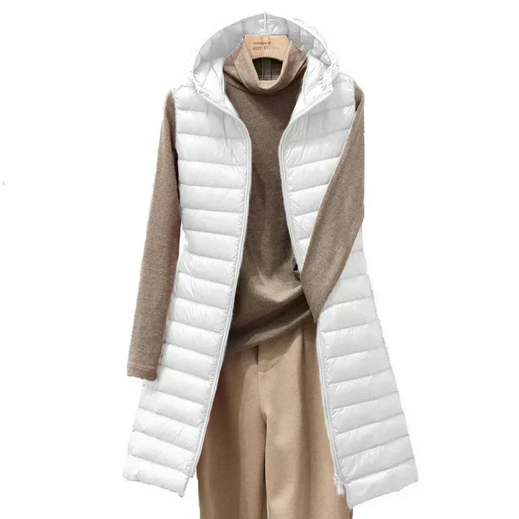 Streetwave Women Cotton Down Vest With Hood Cozy Warm Insulated Layeri ...