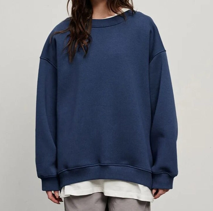 Streetwave Oversized Knit Pullover For Cozy Layering And Relaxed Everyday Streetwear Wardrobe
