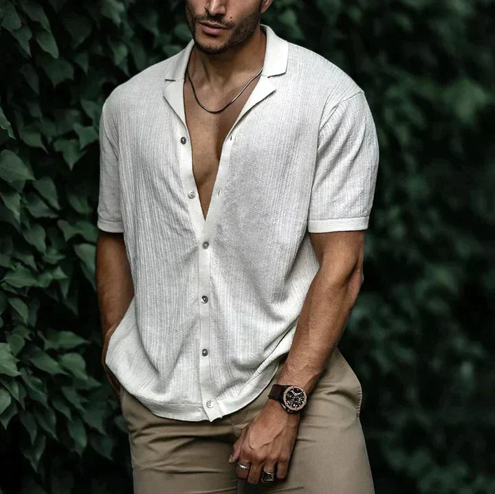 Street-Wave Lightweight Breathable Mens Short Sleeve Shirt