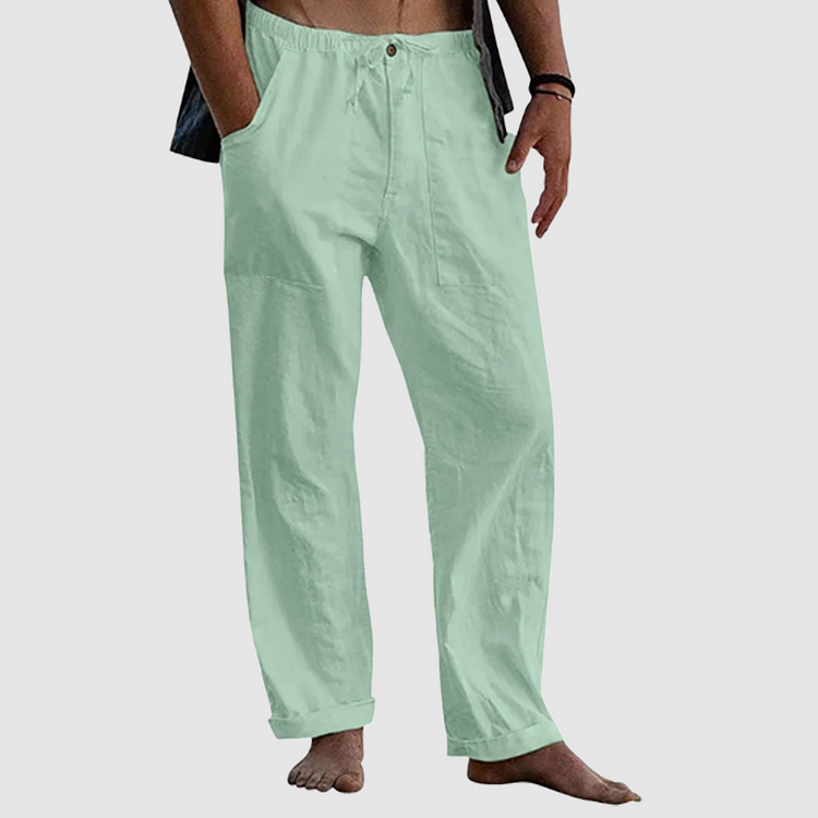 Marx Linen Pants For Men Breathable Relaxed Fit Casual Everyday Essential Lightweight Comfort