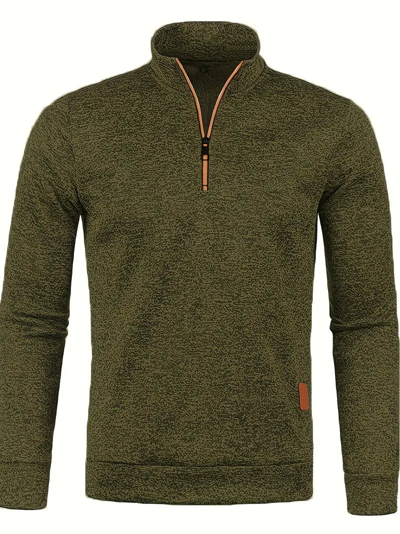 Street Wave Nicolas Long Sleeve Fleece Pullover Half Zip Warm Lightweight Outdoor Top