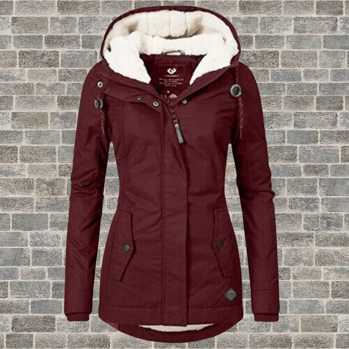 Street-wave Womens Long Winter Coat With Luxurious Fur Lining For Warmth And Elegance